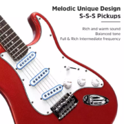 39" Electric Guitar Red