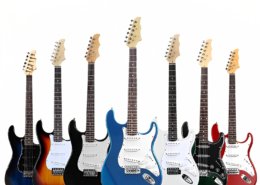 Guitarra elétrica iniciante tamanho completo de 39 polegadas