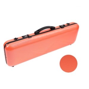 Fiberglass Oblong Orange Violin case