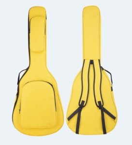 bolsa de guitarra amarela de qualidade