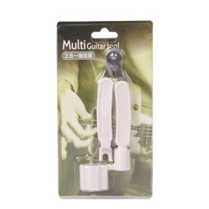 Enrouleur de cordes de guitare 3 en 1 blanc