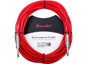 Cable de guitarra rojo mejor