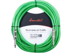 El mejor cable de guitarra verde