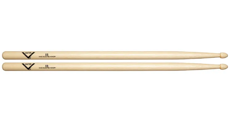vater hickory drumsticks 4 pack 5b wood tip