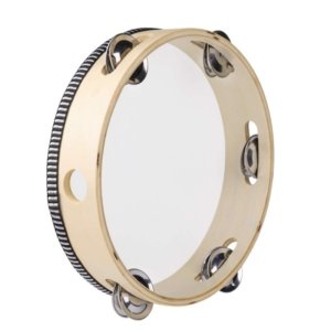 10 inch Wood Tambourine