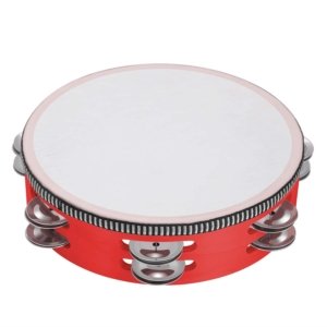 percussion wooden tambourine