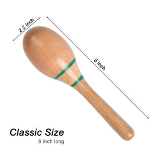 wooden toy maracas