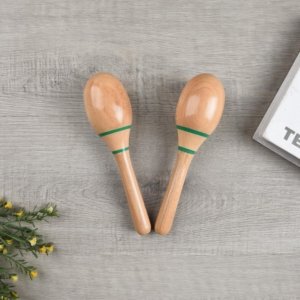 wooden maracas party favors