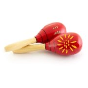 large wooden maracas