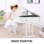 piano de cauda infantil tamanho baby