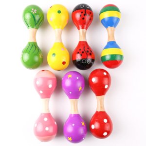 Colorful Wooden Maracas