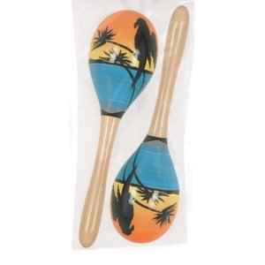 maracas grandes de madera