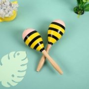 Maracas de madera para bebés