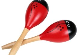 Maracas de madera para bebés