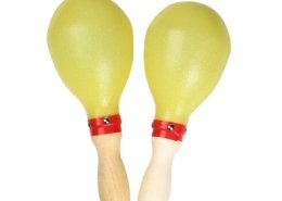 maracas en plastique