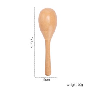 Maracas de mano de madera de 8 pulgadas