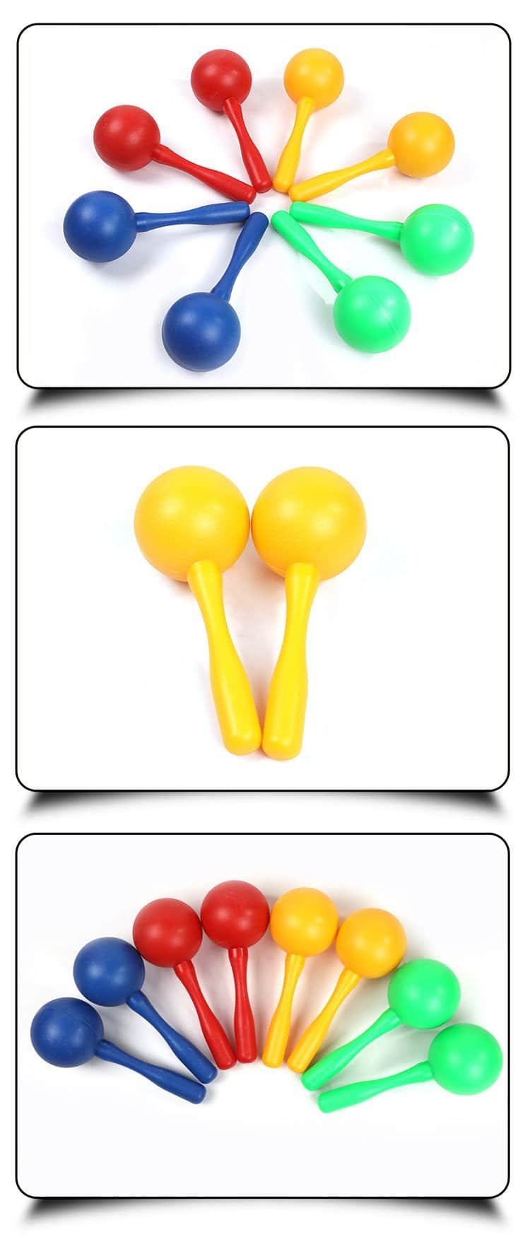 Maracas en plastique - taille moyenne