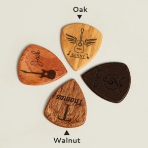 Custom Wooden Guitar Pick