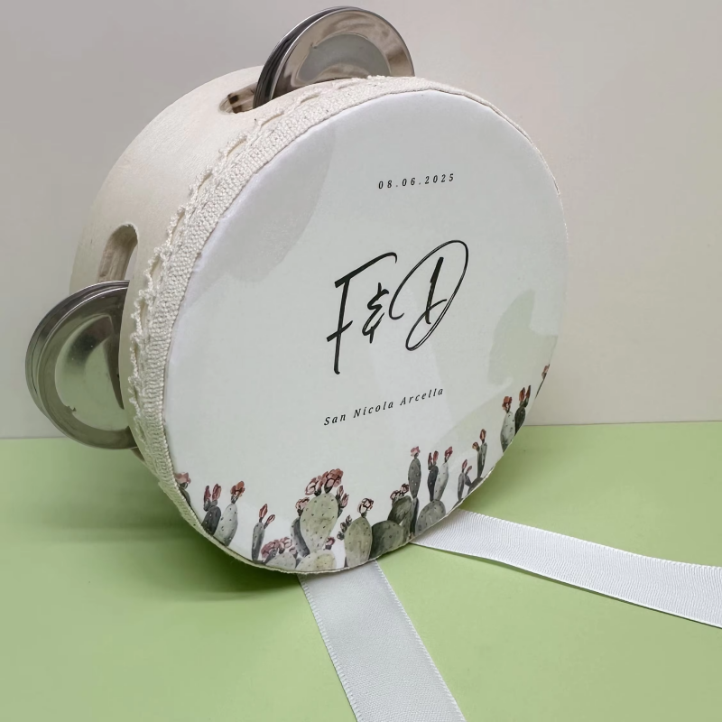 Tambourin personnalisé pour mariage ou fête