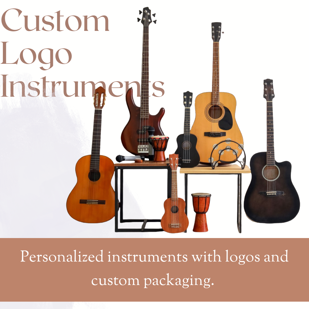 Instrumentos com logotipo personalizado