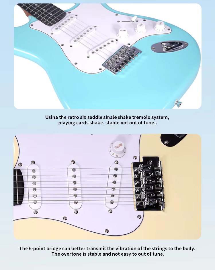 Détails guitare électrique débutant