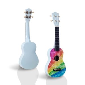Ukelele de plástico azul