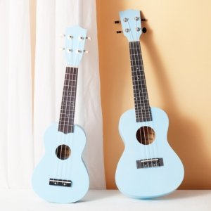 Ukulélé bleu en ABS