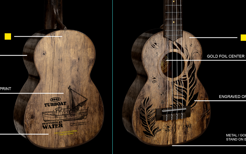 Ukulélé personnalisé