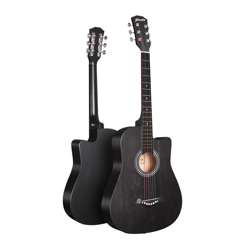 Guitare acoustique avec logo personnalisé