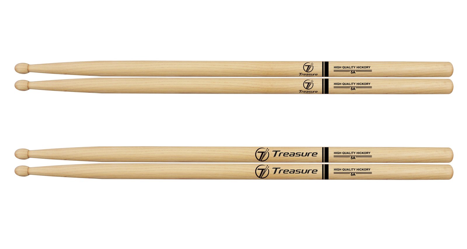 Bestätigtes Design mit Logo-Drumsticks