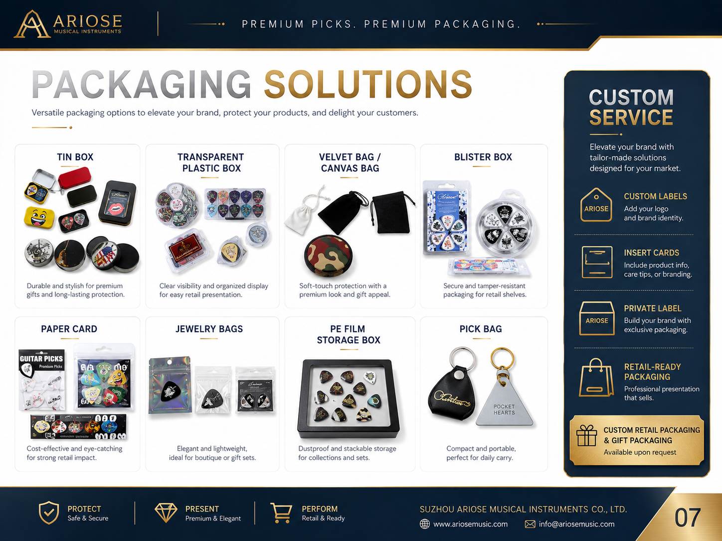 Guitar Picks Packing Solutions