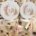 Mini wedding tambourines with soft ribbons attached for wedding gifts