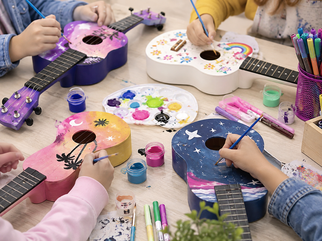 DIY-Ukulelen-Malset für Kinder und Schulen